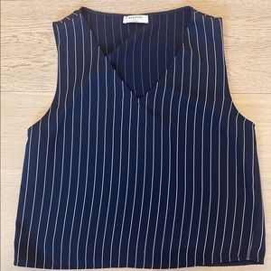 Aritzia Barton pin stripe tank